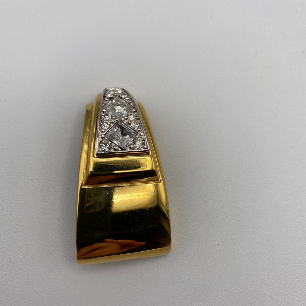 Vintage Givenchy bijoux , Art Deco style 18k gold plated ,crystal 1980 - Picture 2 of 8